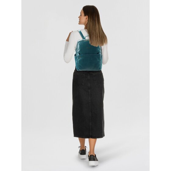 Piquadro Blue Square Daypack RFID protection Leather 37 cm Laptop compartment