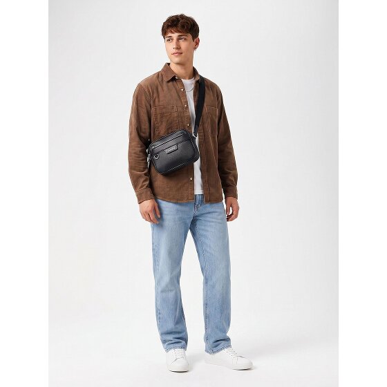 Lacoste Ossian Shoulder bag Genuine Leather 19 cm