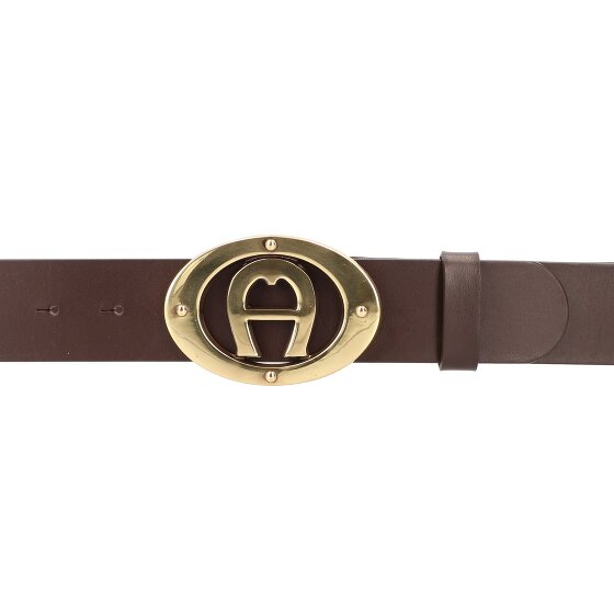 Aigner Logo belt leather