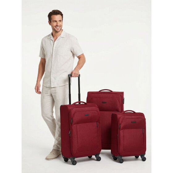 Police San Francisco 4 wheels Suitcase set 3-piece Expandable