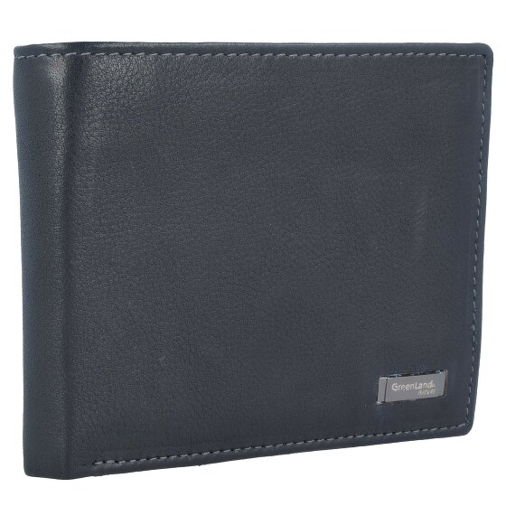 Greenland Nature Black Nappa wallet RFID leather 11 cm