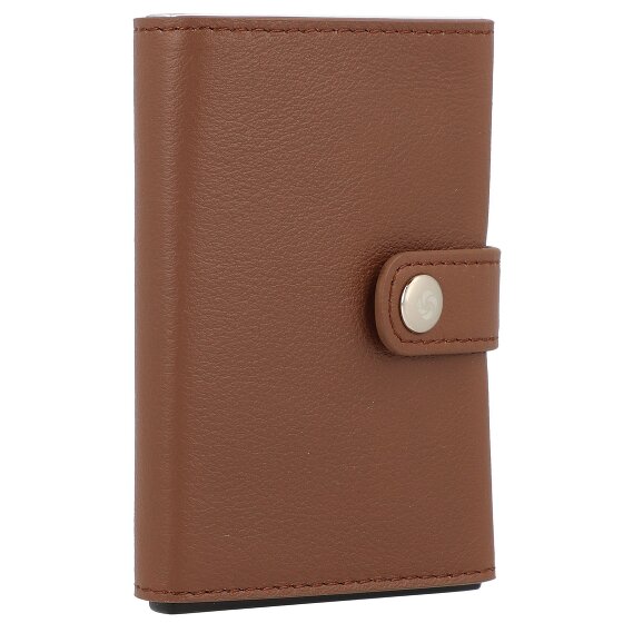 Samsonite Alu Fit credit card case RFID leather 6.5 cm