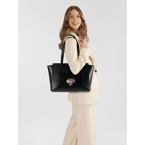 Love Moschino Victory Heart Shopper Bag Leather 34 cm