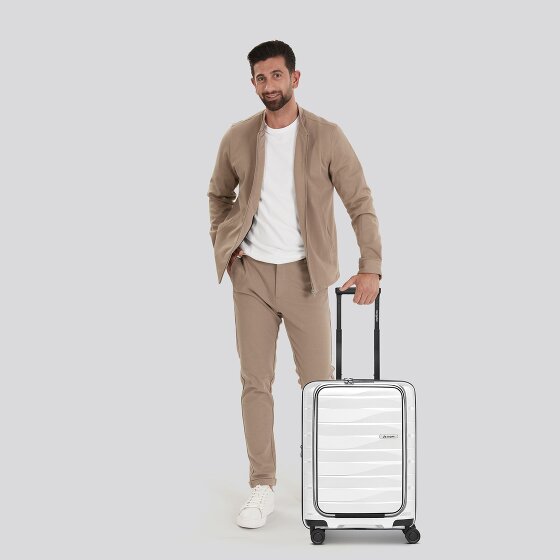 Bergpfeil Travel 4 wheels Cabin trolley 55 cm Laptop compartment with expansion pleat