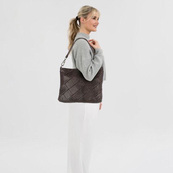 FredsBruder Check my Bag Shoulder Bag Leather 35 cm