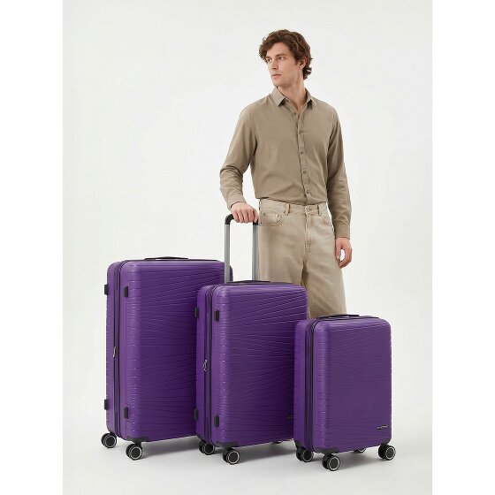 Franky Dallas 3.0 4-wheel suitcase set 3-piece with expansion fold