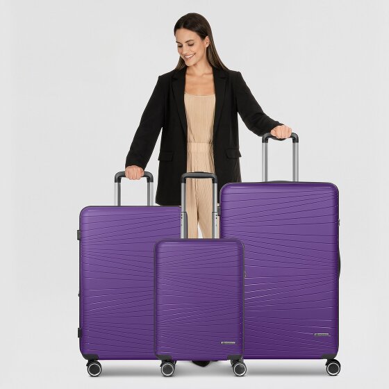 Franky Dallas 3.0 4-wheel suitcase set 3-piece with expansion fold