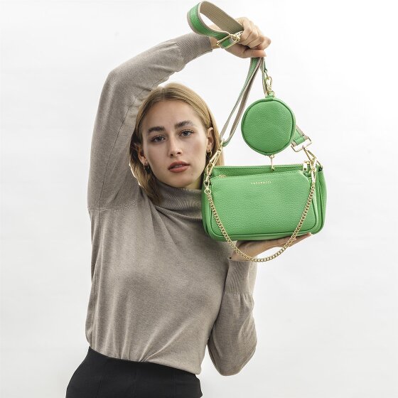 Lazarotti Milano Leather shoulder bag leather 23 cm
