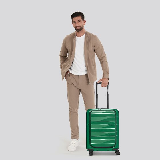 Bergpfeil Travel 4 wheels Cabin trolley 55 cm Laptop compartment with expansion pleat