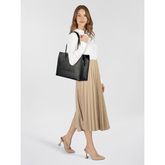 Coccinelle Myrtha Shopper Bag Genuine Leather 36 cm