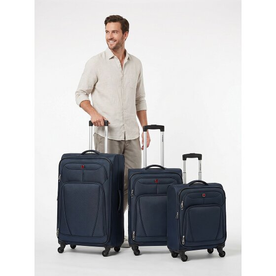 Wenger Beaumont 4 wheels Suitcase set 3-piece with expansion pleat