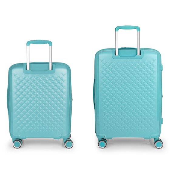 Gabol Queens 4 wheels Suitcase set 2-piece with expansion pleat