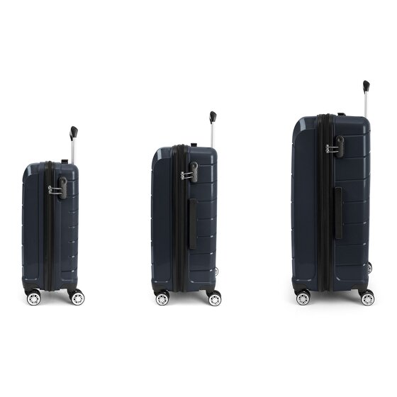 Gabol Midori 4 Roll Suitcase Set 3pcs. Gabol Midori 4 Roll Suitcase Set 3pcs.