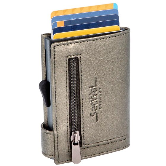 SecWal Credit card holder wallet RFID leather 9.5 cm