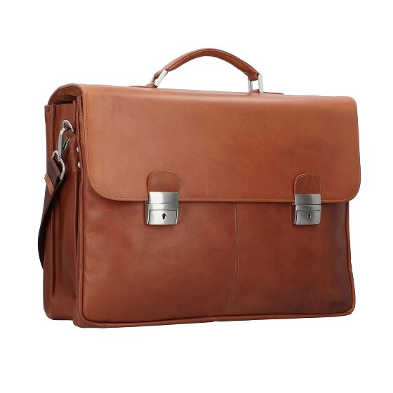 Esquire Dallas Briefcase Leather 42 cm Laptop compartment