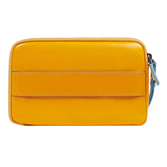 Piquadro Blue Square Clutch purse Genuine Leather 21 cm