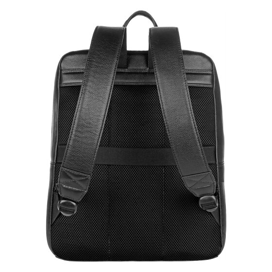 Bugatti Black Daypack Leather 40 cm Laptop compartment