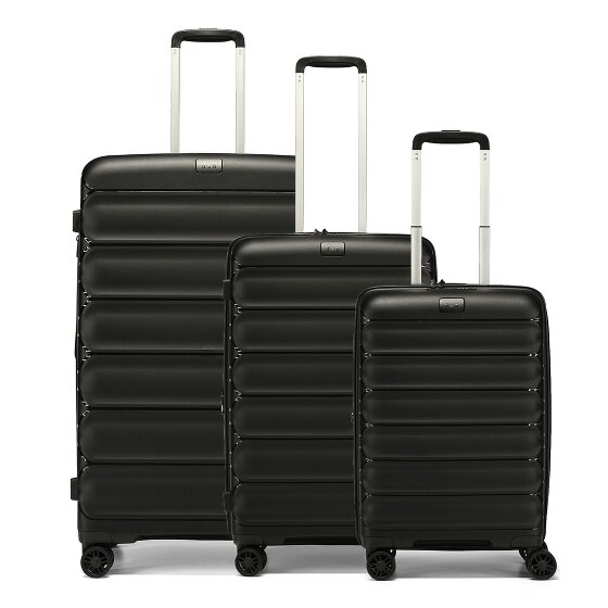 d&n Travel Line 4700 4 wheels Suitcase set 3-piece with expansion pleat