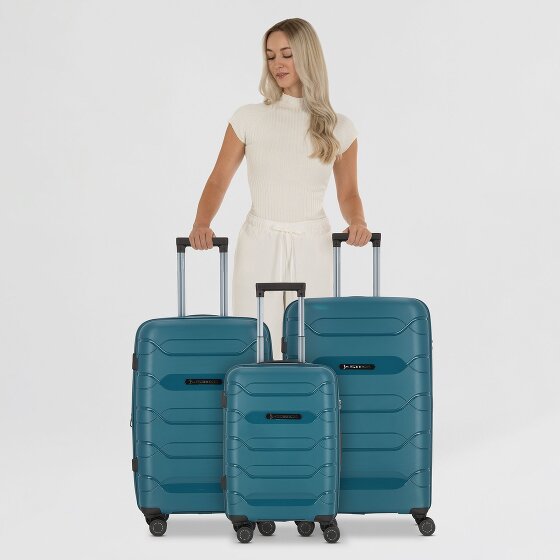 Polestream Strz by Asteroid 4 wheels Suitcase set 3-piece with expansion pleat