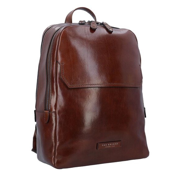 The Bridge Williamsburg backpack leather 40 cm laptop compartment