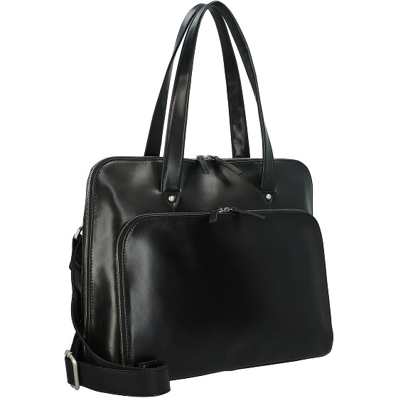 Leonhard Heyden Cambridge shoulder bag leather 41 cm laptop compartment