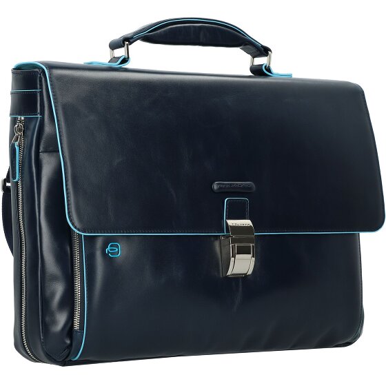 Piquadro Blue Square Briefcase II leather 40 cm laptop compartment