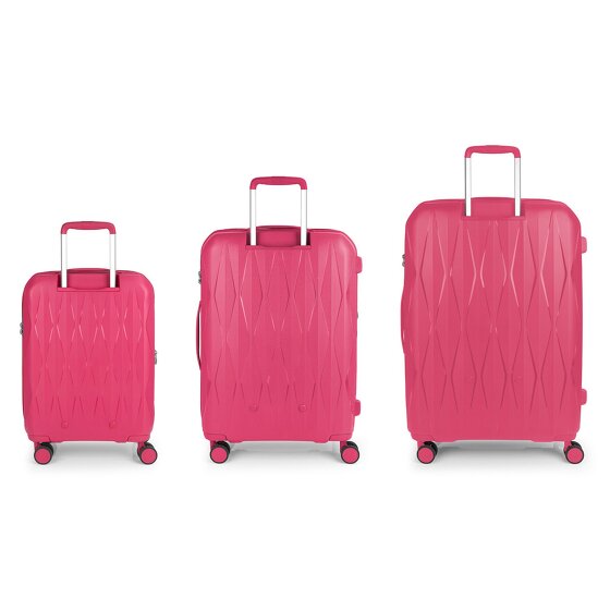 Gabol Infinity 4 wheels Suitcase set 3-piece with expansion pleat