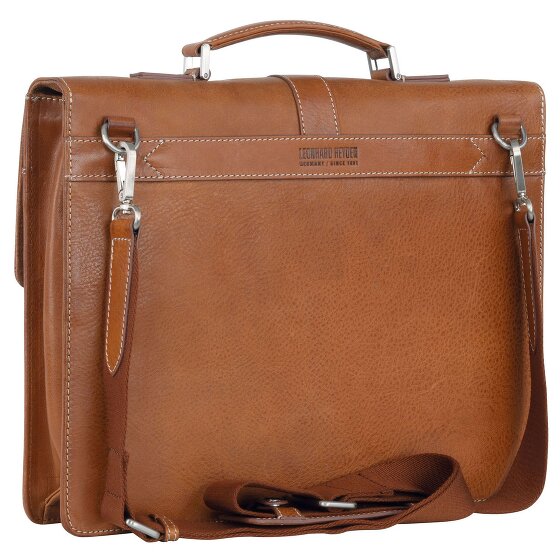 Leonhard Heyden Bergamo briefcase leather 38 cm laptop compartment