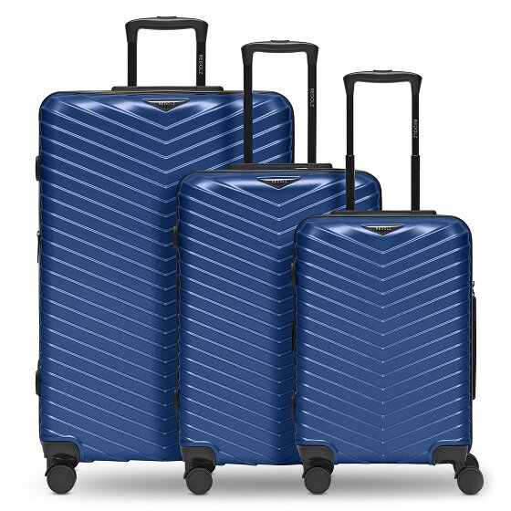 Redolz Essentials 18 4 wheels Suitcase set 3-piece with expansion pleat