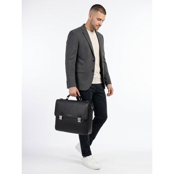 Bugatti Valencia Briefcase Genuine Leather 38 cm Laptop compartment
