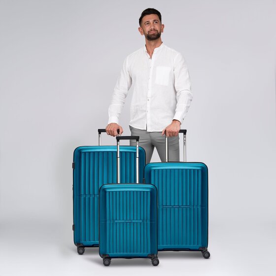 Pactastic Collection 01 4-wheel suitcase set, 3 pieces, with expansion fold