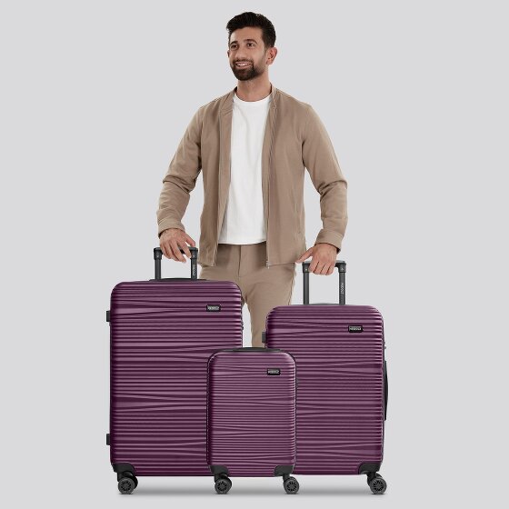 Redolz Essentials 16 3-SET 4 wheels Suitcase set 3-piece