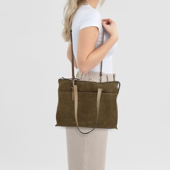 Castelijn & Beerens Nubuck Shoulder Bag Leather 40 cm Laptop compartment