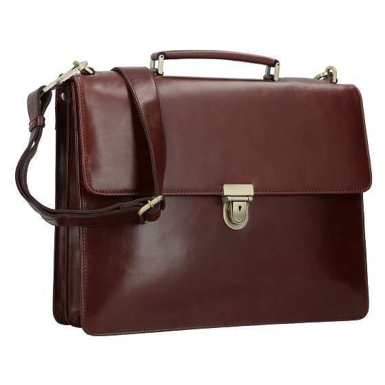 Leonhard Heyden Cambridge briefcase leather 40 cm laptop compartment