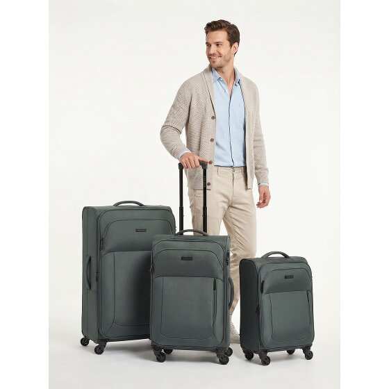Police San Francisco 4 wheels Suitcase set 3-piece Expandable