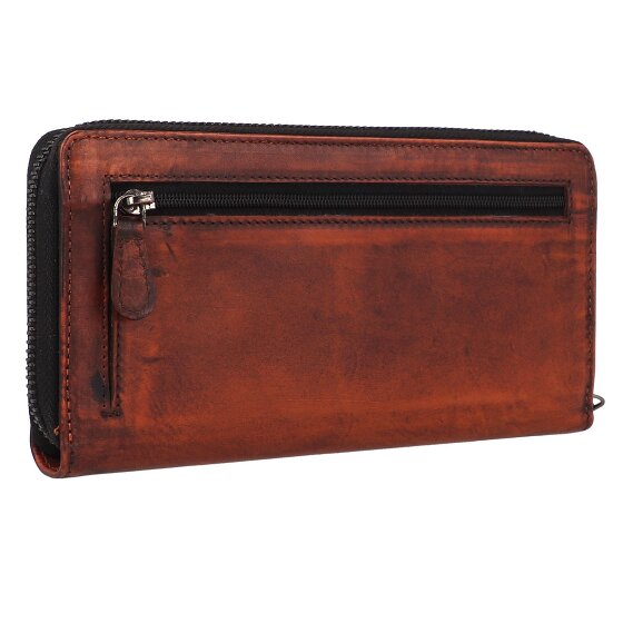 Greenburry Destressed Wallet RFID protection Leather 19 cm