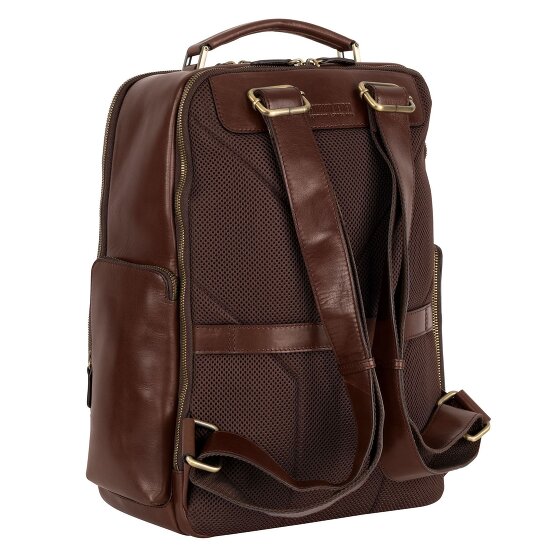 Leonhard Heyden Cambridge backpack leather 42 cm laptop compartment