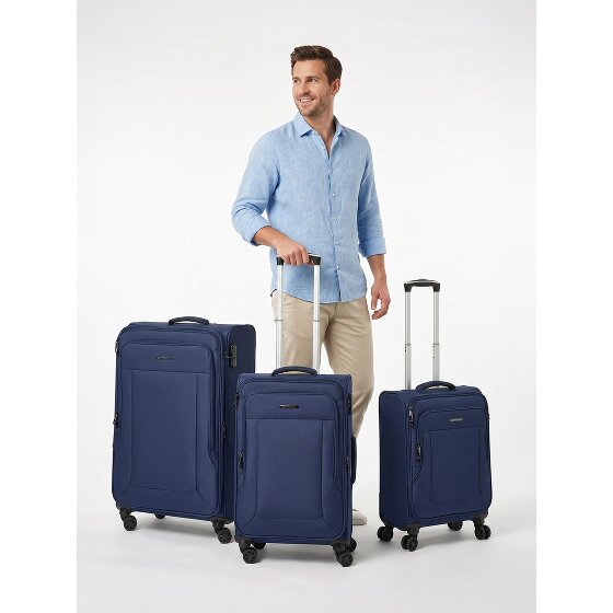 Franky Melbourne 3.0 4-wheel suitcase set, 3-piece, with stretch fold