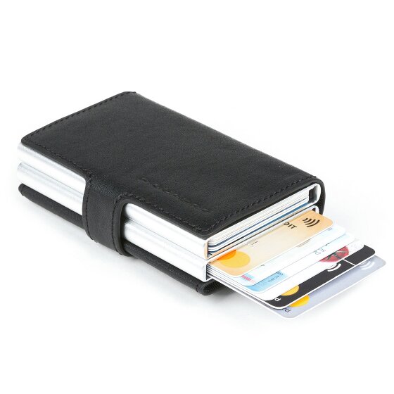 Piquadro Blue Square credit card case RFID leather 7 cm
