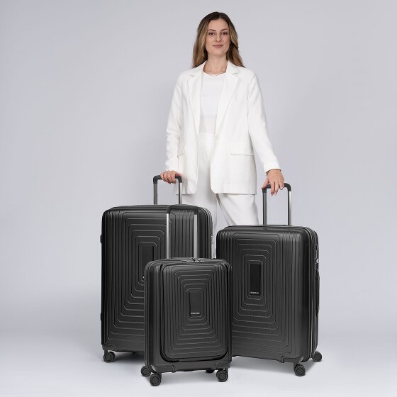 Redolz Essentials 14 4 wheels Suitcase set 3-piece with expansion pleat
