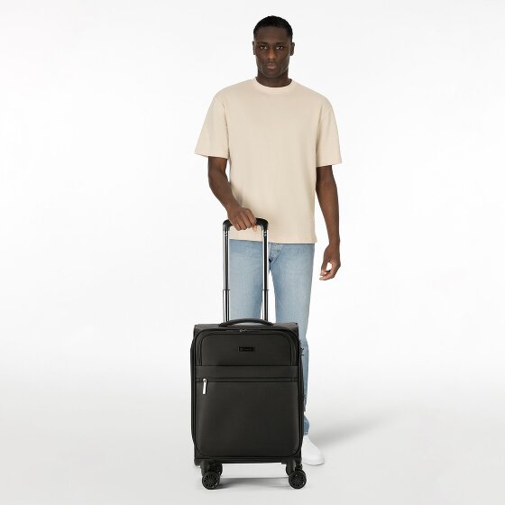 Bugatti Valencia Soft 4 wheels Cabin trolley S 55 cm with expansion pleat