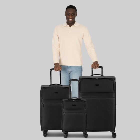 Bugatti Valencia Soft 4 wheels Suitcase set 3-piece with expansion pleat