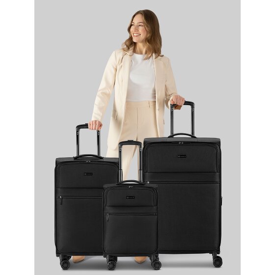 Bugatti Valencia Soft 4 wheels Suitcase set 3-piece Expandable