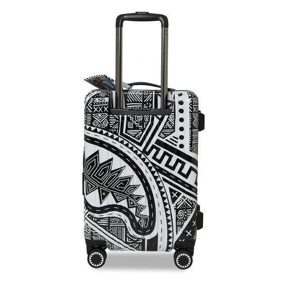 Sprayground Printed Zipper Shark AI Journey to the Mind 4 wheels Cabin trolley 55 cm