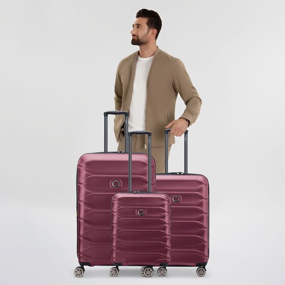 Delsey Paris Meteor 4 wheels Suitcase set 3-piece with expansion pleat