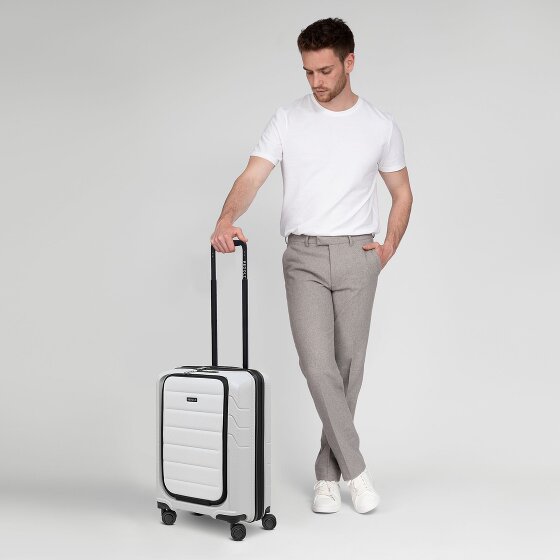 Redolz Essentials 17 4-wheel cabin trolley 55 cm soft-pocket laptop compartment