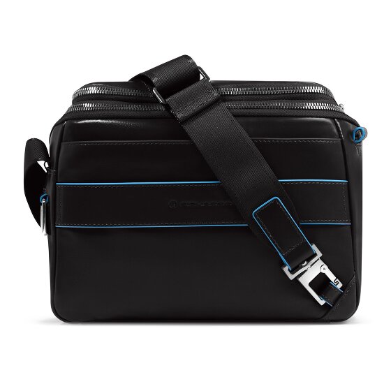 Piquadro Blue Square Shoulder bag Leather 27 cm