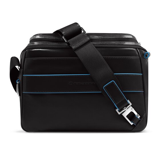 Piquadro Blue Square Shoulder bag Leather 27 cm
