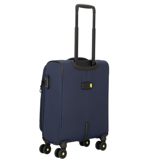 d&n Travel Line 9704 4 wheels Cabin trolley S 55 cm with expansion pleat