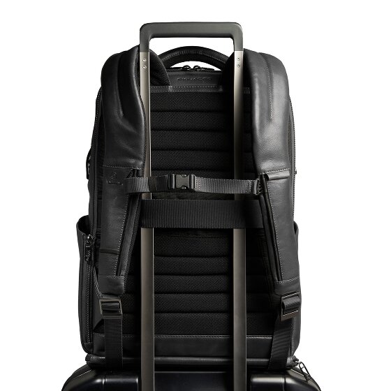 Piquadro Zaino travel backpack RFID leather 44 cm laptop compartment